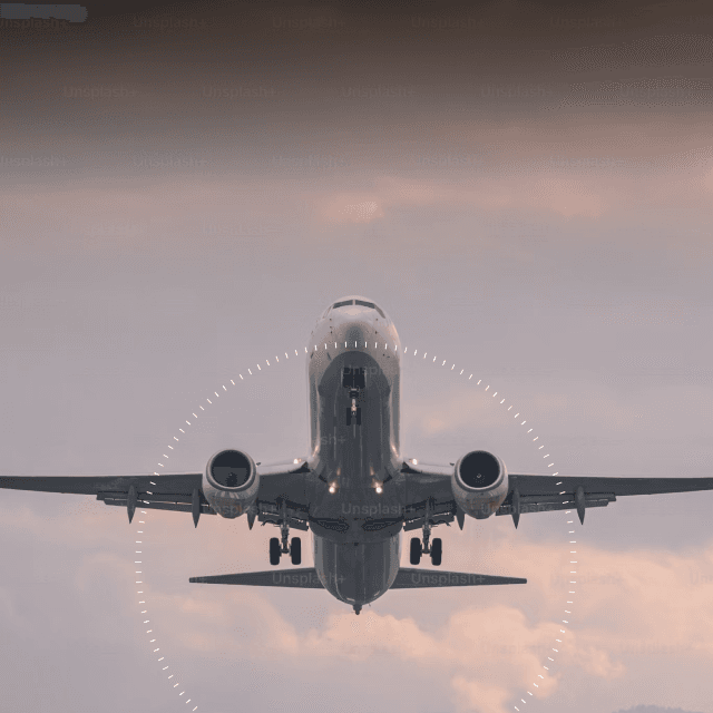 Airplane speed background