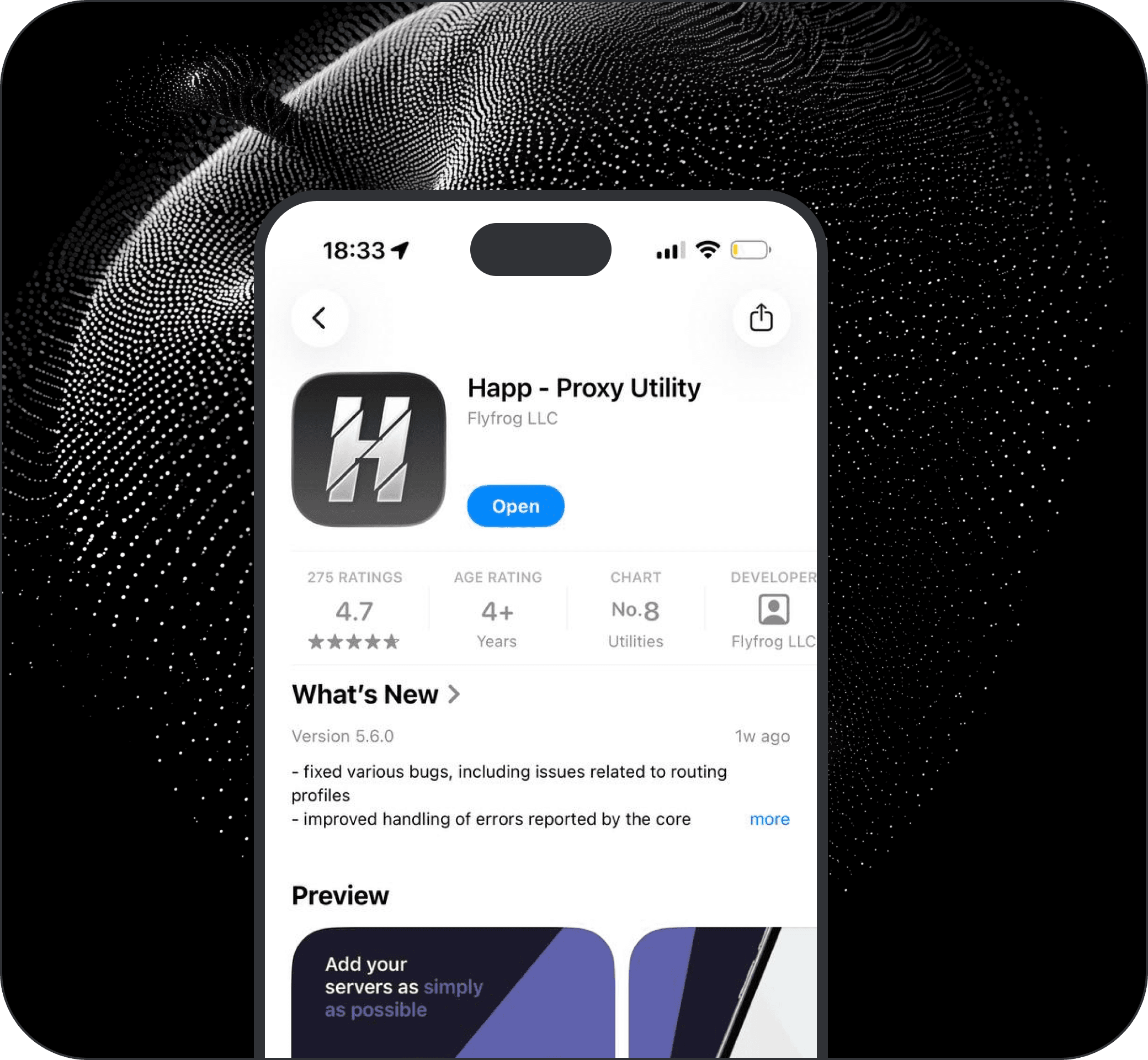 Download Happ from the App Store